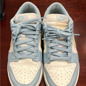 Nike Sky Blue and White Dunks